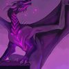 Anime Purple Dragon Diamond Paintings