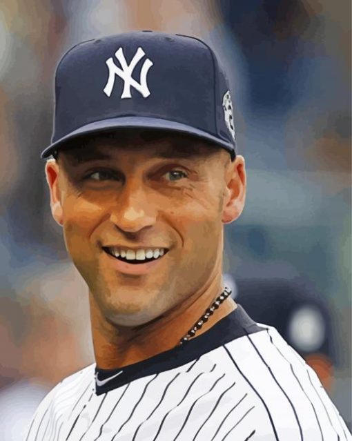 Derek Jeter Baseballer Diamond Paintings