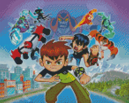 Ben 10 Cartoon Diamond Paintings