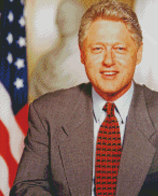 Young Bill Clinton Diamond Paintings