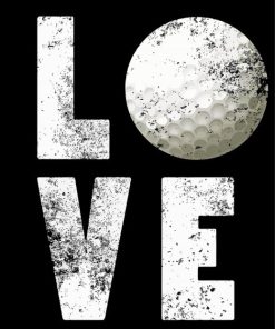 Black And White Love Golf Diamond Paintings