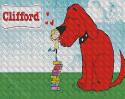 Clifford Red Puppy Diamond Paintings