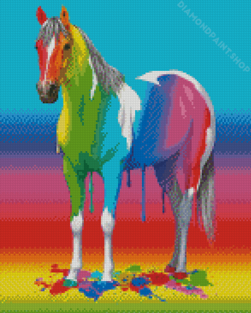 Colorful Horse Diamond Paintings