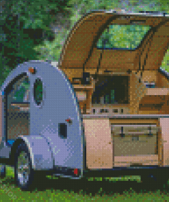 Teadrop Camper Diamond Paintings