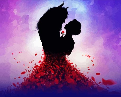 Disney Beauty Silhouette Diamond Paintings