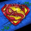 Dragon Superman Symbol Diamond Paintings