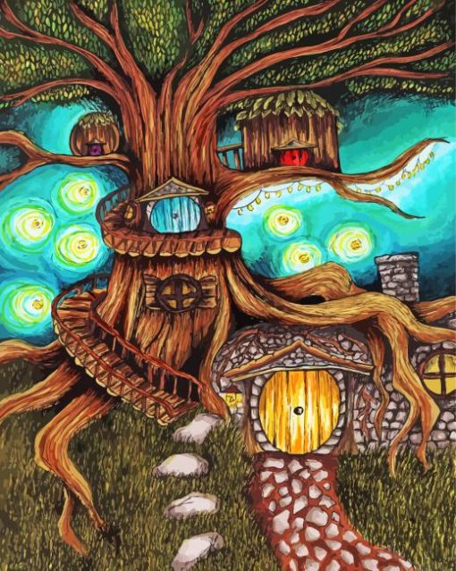 Fairy House Art Diamond Paintings