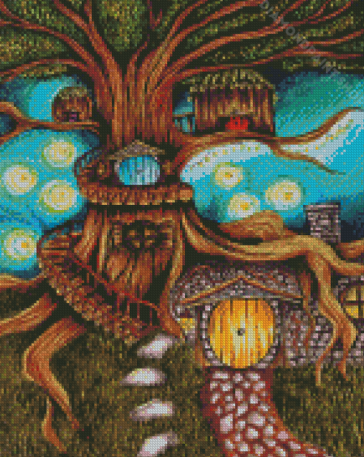 Fairy House Art Diamond Paintings