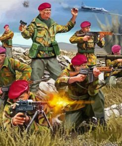 Falklands War Soldiers Diamond Paintings