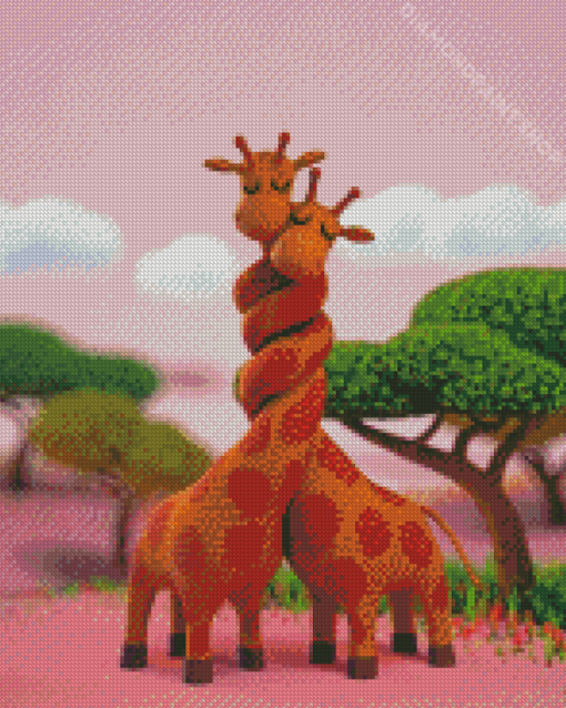 Giraffes Animal Lovers Diamond Paintings