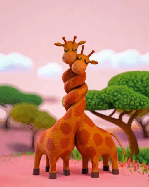 Giraffes Animal Lovers Diamond Paintings