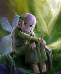 Green Fairy Diamond Paintings