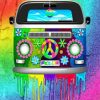 Hippie Van Colorful Diamond Paintings