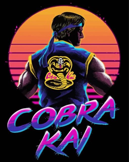 Illustration Cobra Kai Serie Diamond Paintings