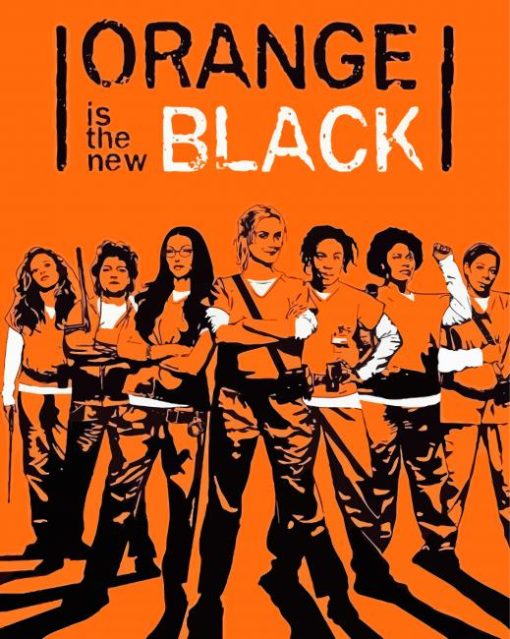 Illustration Orange Is The New Black Diamond Paintings