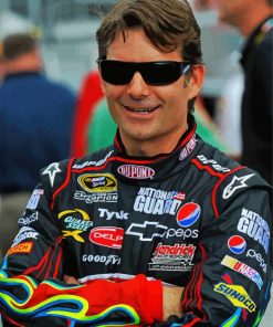 Jeff Gordon With Glasses Diamond Paintings