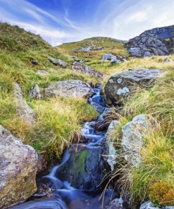 Landscape Mountain Stream Diamond Paintings