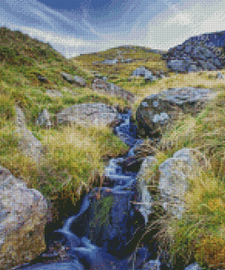 Landscape Mountain Stream Diamond Paintings