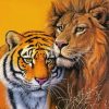 Lion And Tiger Diamond Paintings