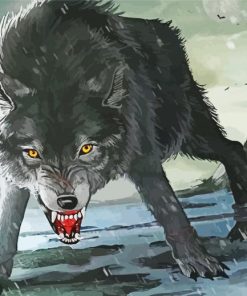 Mad Fenrir Wolf Diamond Paintings