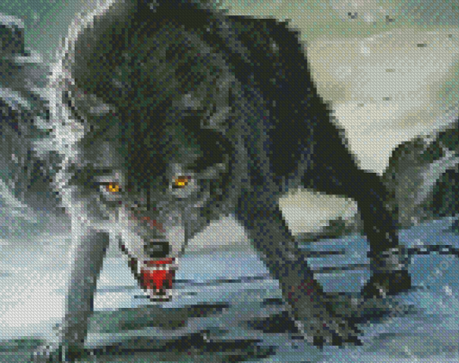 Mad Fenrir Wolf Diamond Paintings