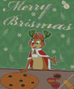 Merry Christmas Mouse Art Diamond Paintings