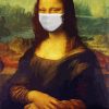 Monalisa Wearing A Mask Diamond Paintings