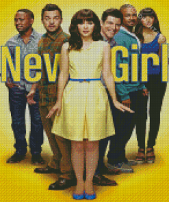 New Girl American Sitcom Poster Diamond Paintings