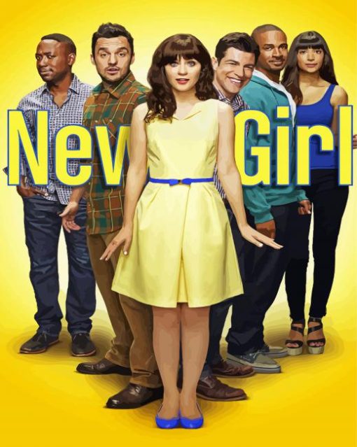 New Girl American Sitcom Poster Diamond Paintings