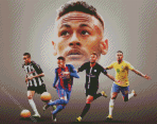 Neymar Collage Football Player Diamond Paintings