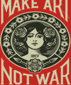 No War Make Art Diamond Paintings