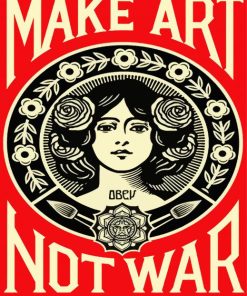 No War Make Art Diamond Paintings