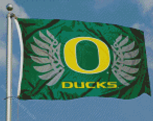 Oregon Ducks Flag Diamond Paintings