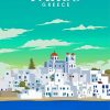 Paros Greece Poster Diamond Paintings