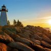 Plymouth Lighthouse Diamond Paintings