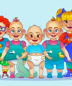 Rugrats Characters Art Diamond Paintings