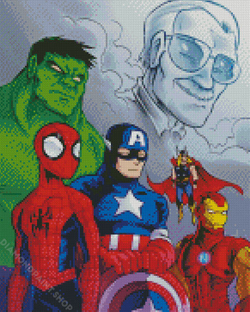 Stan Lee And The Gang Diamond Paintings