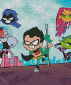 Teen Titans Heroes Diamond Paintings