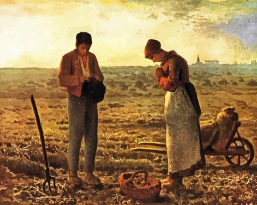 The Angelus By Millet Diamond Paintings