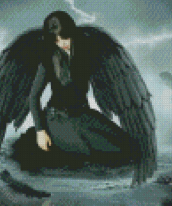 The Black Angel Diamond Paintings