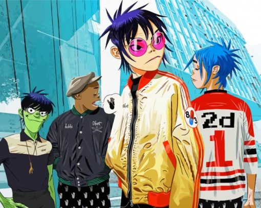 The Gorillaz Band Diamond Paintings