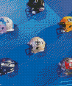 The Nfl Helmets Diamond Paintings