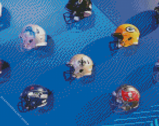 The Nfl Helmets Diamond Paintings