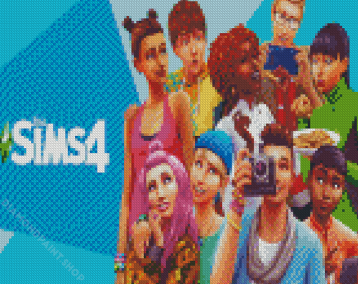 The Sims Video Game Serie Diamond Paintings