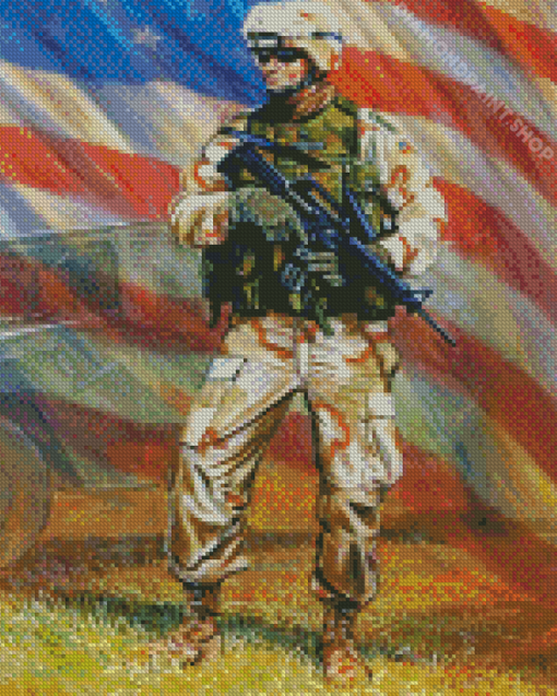 Aesthetic Us Army Diamond Paintings