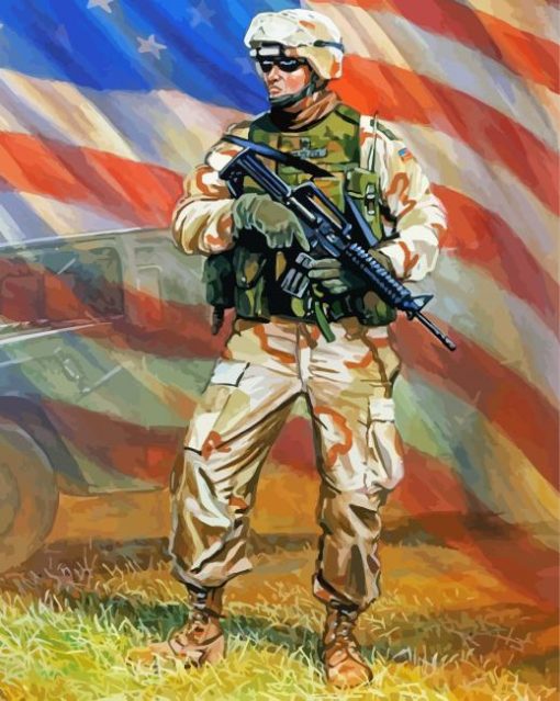 Aesthetic Us Army Diamond Paintings