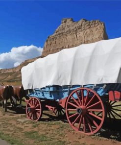 Western Wagon Diamond Paintings