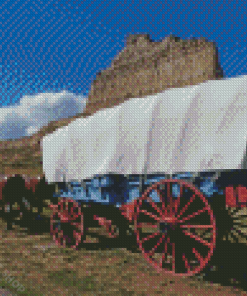 Western Wagon Diamond Paintings