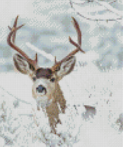 Winter Deer Animal Diamond Paintings