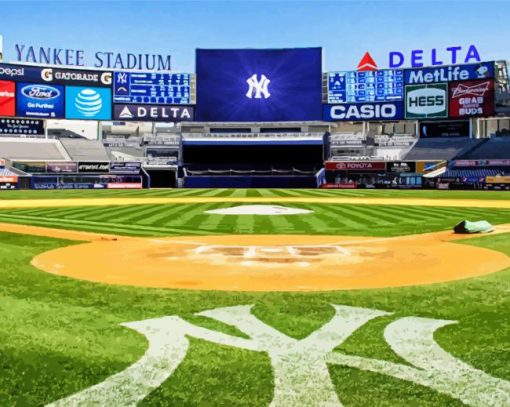 Yankee Stadium On Field Diamond Paintings